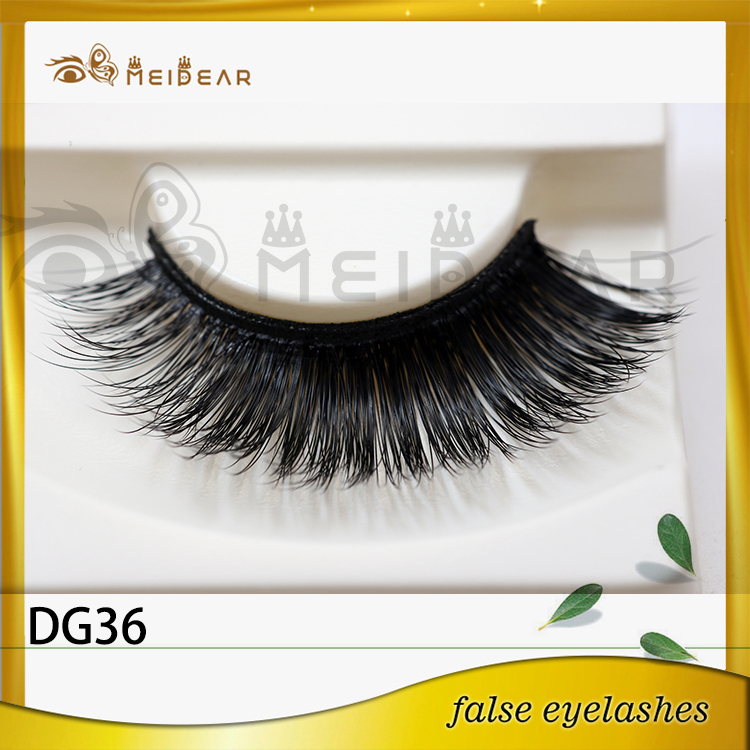 Distribute hot selling natural looking 3d faux mink eyelashes